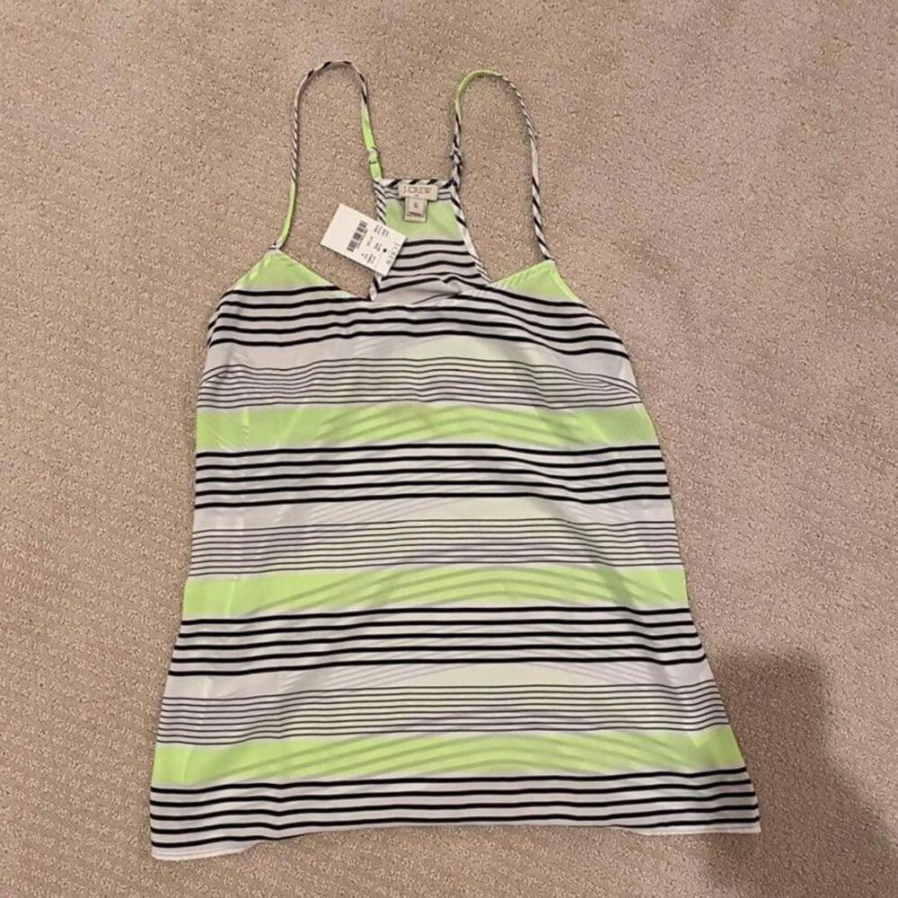 NWT J. Crew Neon stripe Cami